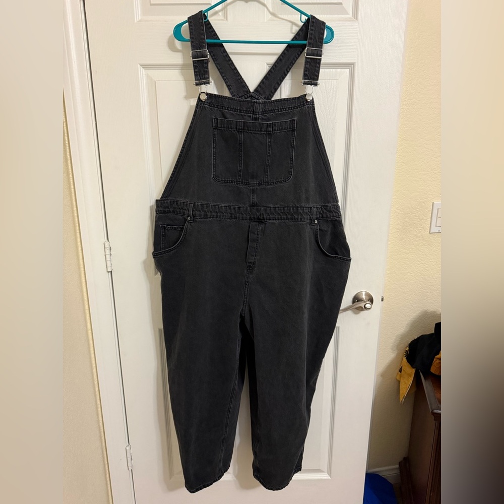 H&M Black Denim Overalls